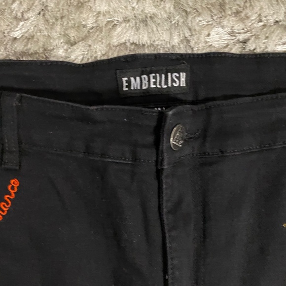 Embellish Jeans Black Embroidered - Picture 5 of 5